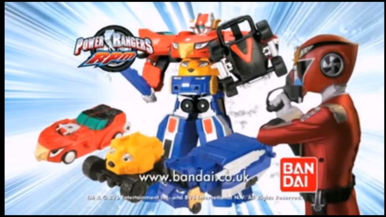 UK Bandai Power Rangers RPM Toy Commercials
