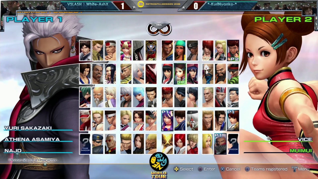 WhiteAshX vs Kurinyanko - KOF XIV Neo Geo World Tour Season 1 Norway Stop Grand Final