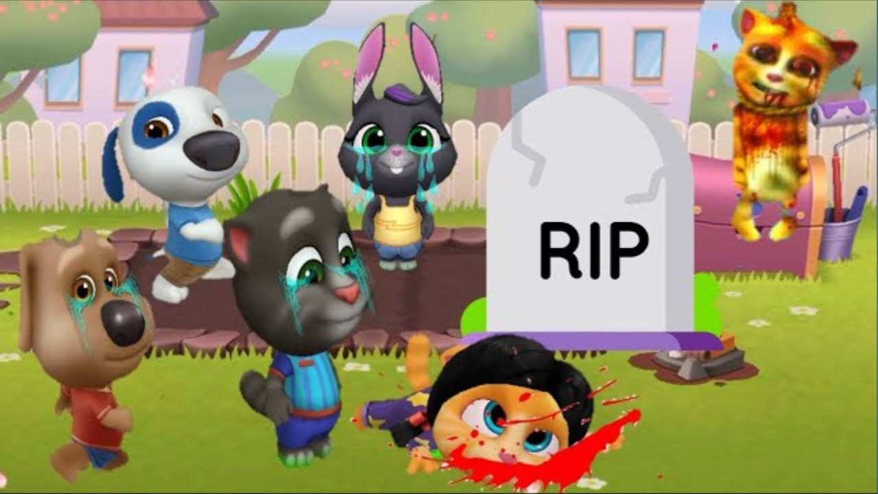 My Talking Tom Friends-AMONG US - R.I.P Angela🔴Live stream #talkingtom