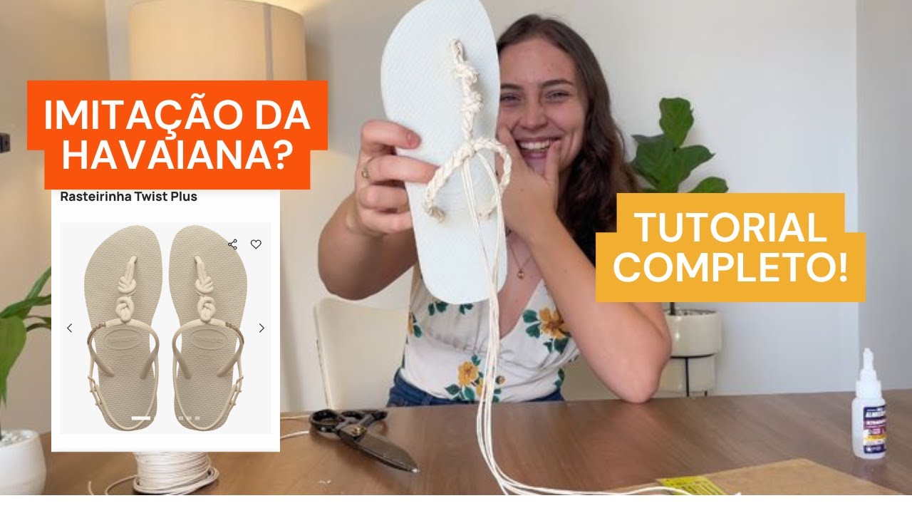 HAVAIANAS em Macramê!!!! lindo e suuuuper fácil!