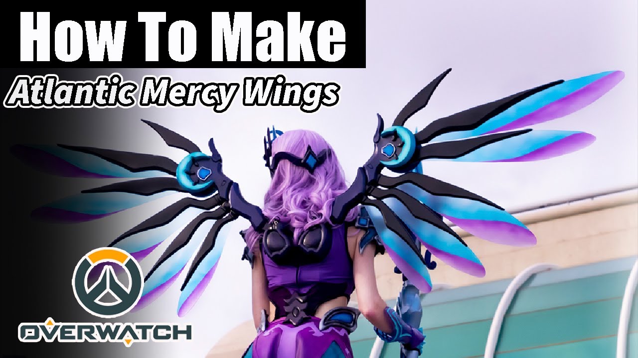 How to Make Atlantic Mercy Wings from the Game Overwatch- DIY Cosplay Tutorial
