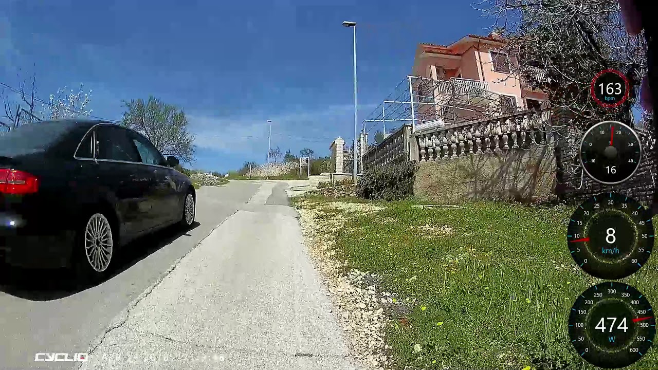 Climbing out of Rabac to Labin (off the main road)