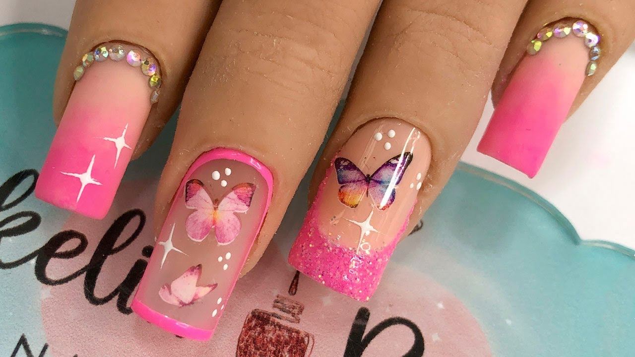 COMO DECORAR LAS UÑAS BONITAS Y RAPIDO/ Aprende con JakelinBeautyNails 💥✨
