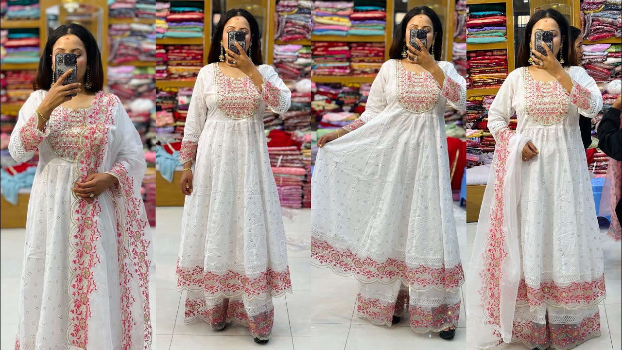Pure Cotton umbrella Kurtha Set