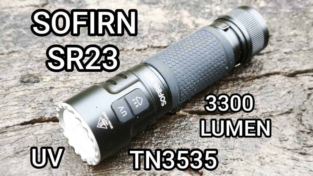 Sofirn SR23 Led Taschenlampe 3300 Lumen TN3535 UV-Licht Light Test Review Flashlight Beamshots