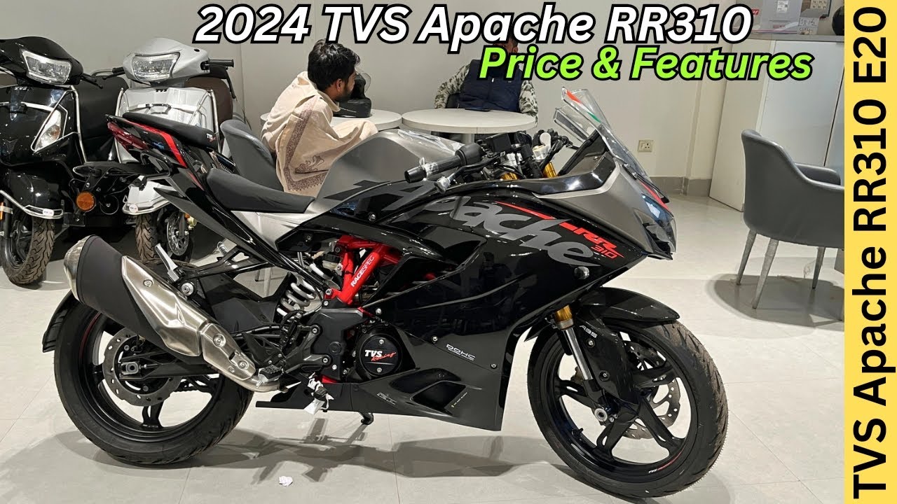 2024 TVS Apache RR310 Full Detailed Review Black Colour ♥️ Price & Features Apache RR310 E20 Model