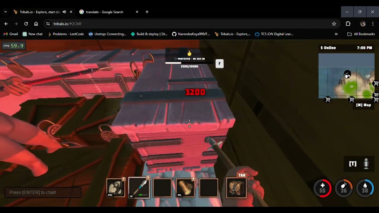 Tribals io   raiding base with my base mets