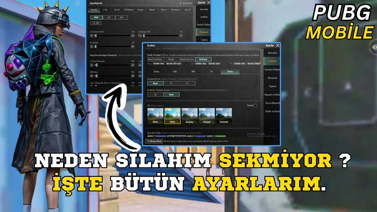NEDEN SEKMİYOR DİYENLERE İŞTE HASSASİYET AYARLARIM ! PUBG MOBİLE