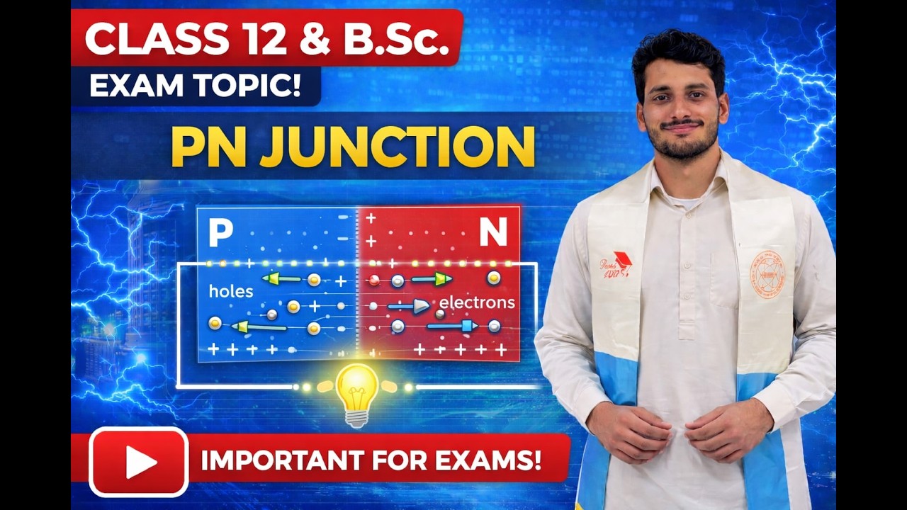 PN Junction Physics | Class 12 Boards & B.Sc. Exams | Full Concept