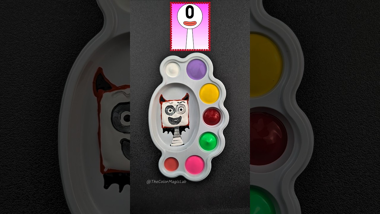 Numberblocks Sprunki OC Color Mixing 👋 Horror Nineteen 1️⃣9️⃣ #sprunki #numberblocks #colormixing