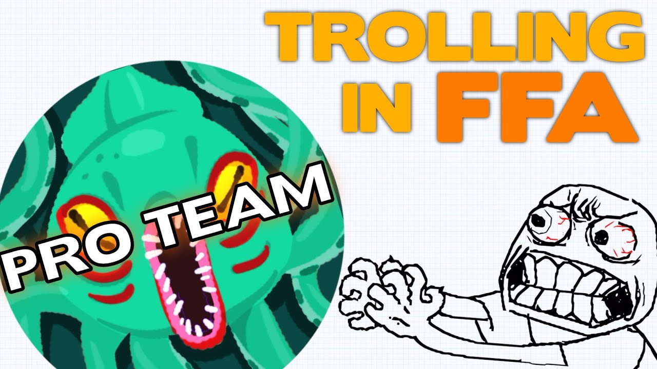 AGARIO TROLLING TEAMERS IN FFA // 