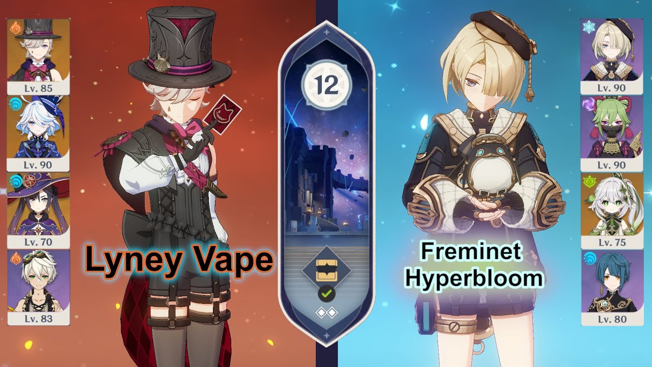 House of the Hearth boys vs 4.8 Spiral Abyss Floor 12 | C2 Lyney & C6 Freminet | Genshin Impact