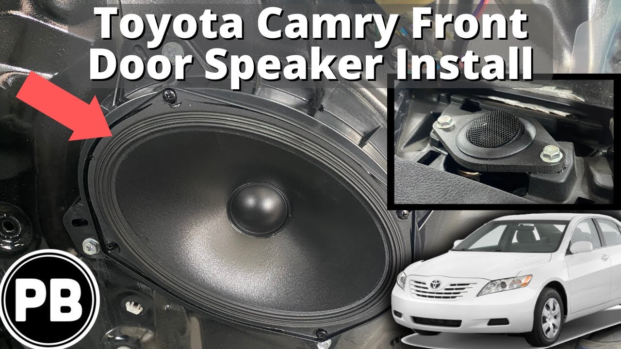 Установка динамика в переднюю дверь Toyota Camry 2007–2011 гг.