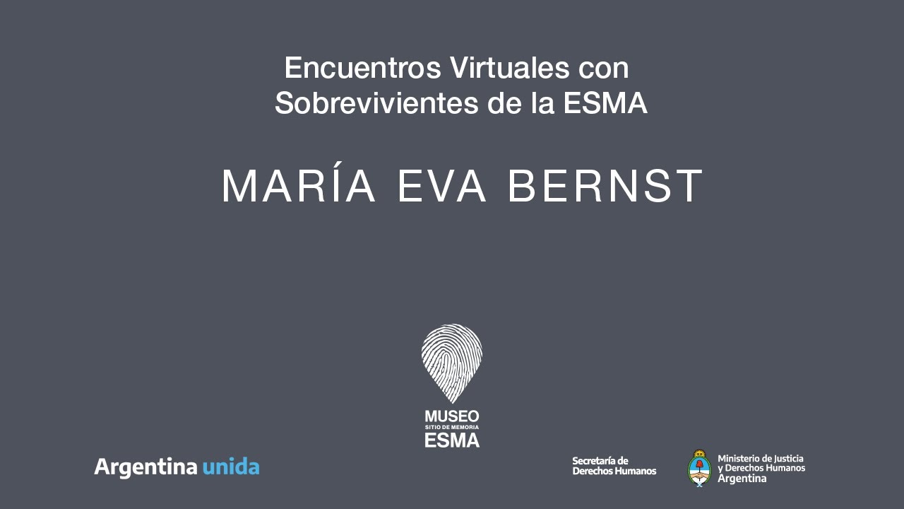 2020 - Encuentros con Sobrevivientes - María Eva Bernst