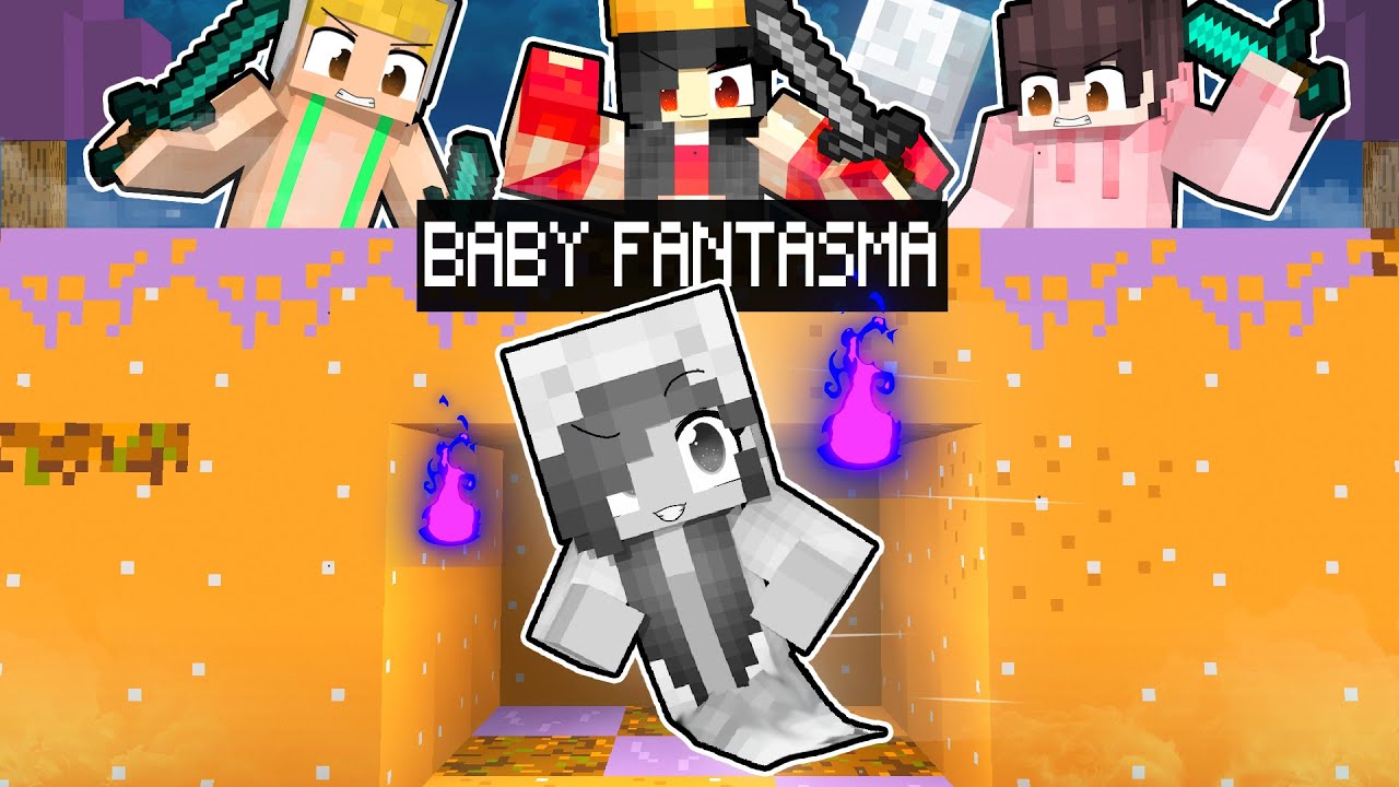 3 GIOCATORI CONTRO 1 BABY FANTASMA SU MINECRAFT!