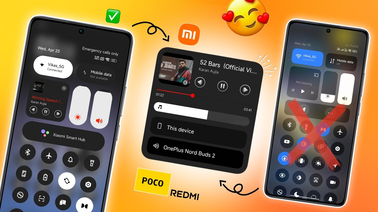 Customize Your Xiaomi HyperOS 2.0 Control Center 🤩  - Control Center Themes Change Whole Look ✨ Try