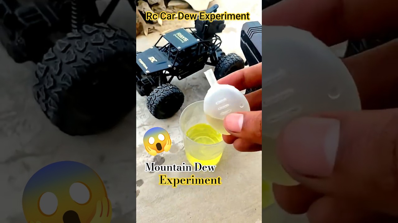 Rc Rock Crawler MOUNTAIN DEW Experiment #shorts #short #toys #ytshorts