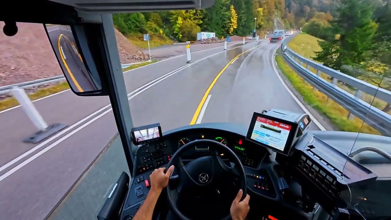 Public Bus pov driving Germany  Black Forest part 2