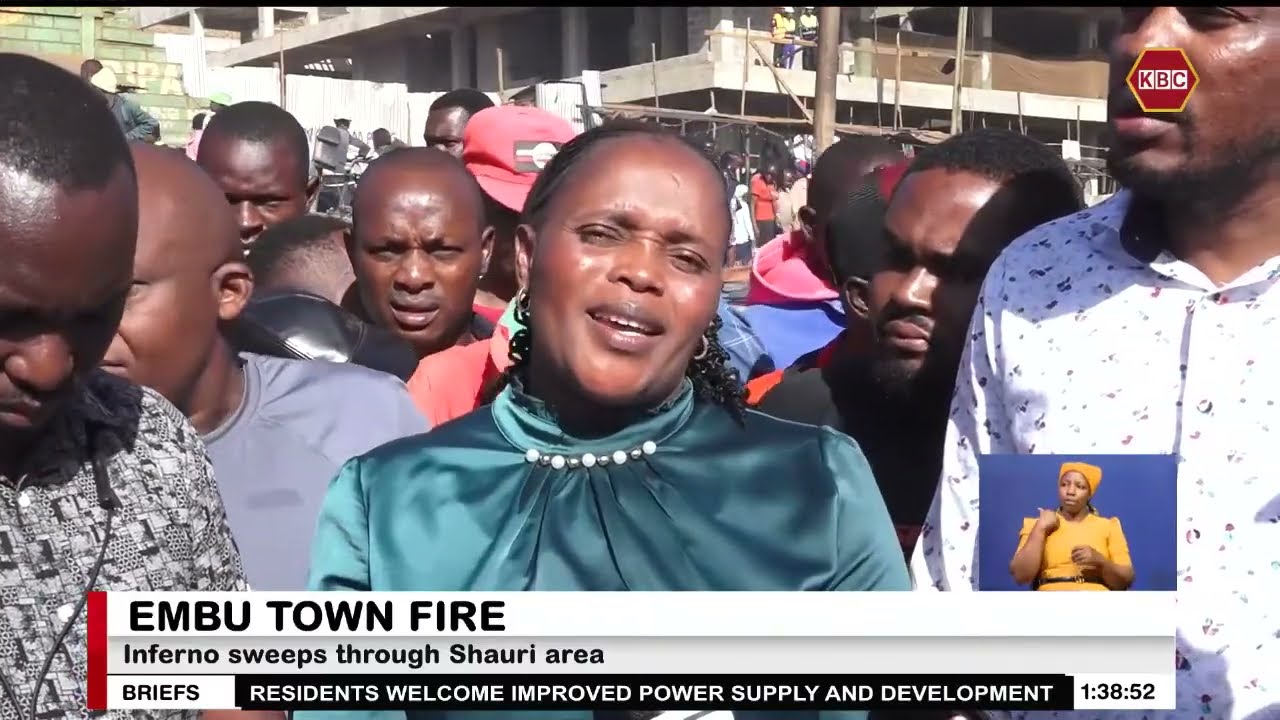 Inferno sweeps through Shauri area in Embu