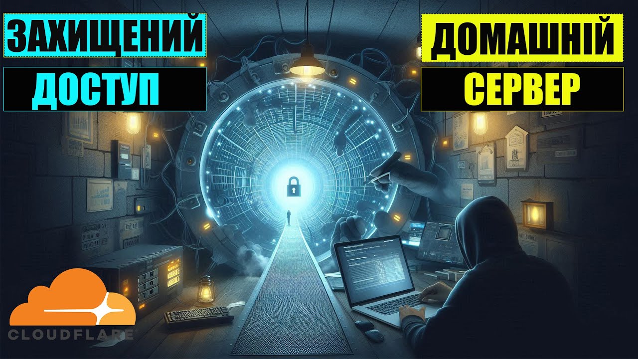 Захищений доступ з усього світу до домашнього сервера за допомогою Сloudflare tunnel.