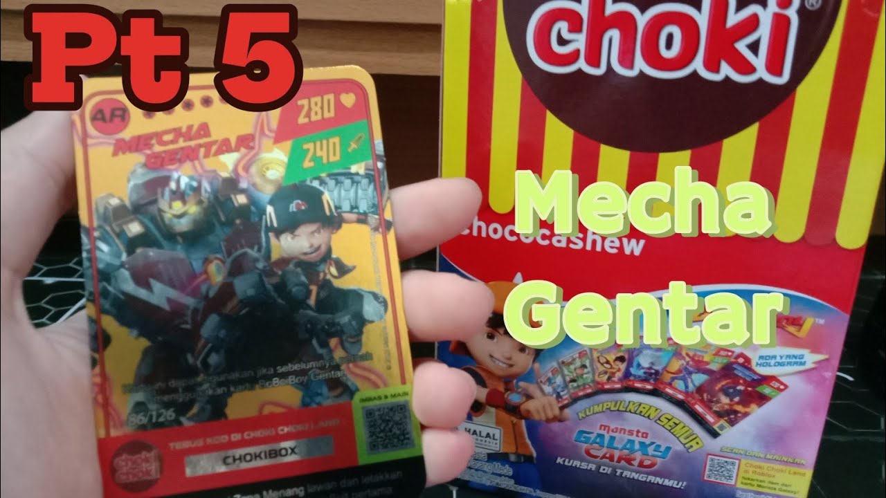 Dapet kartu AR!//Unboxing Choki Choki Monsta Galaxy Card part 5