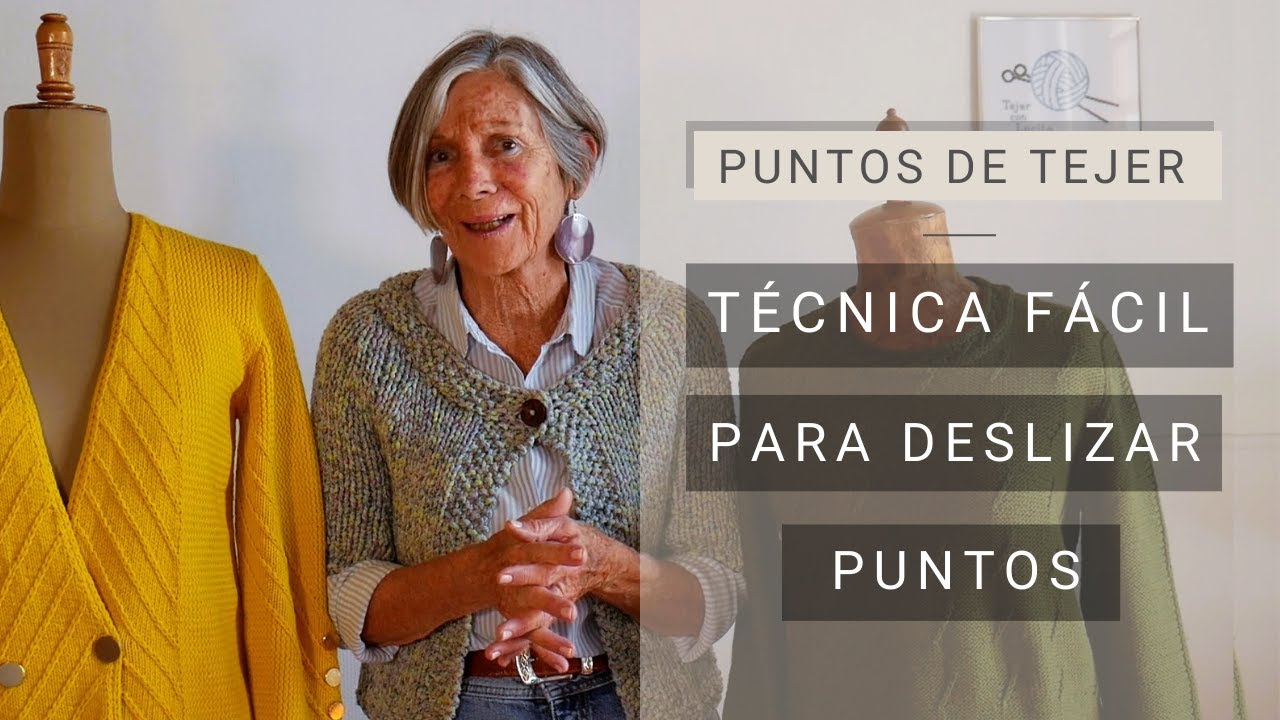 Técnica fácil para deslizar puntos 💁‍♀ Tejiendo con Lucila