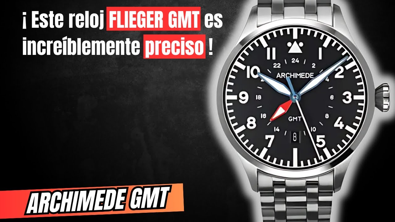Archimede Pilot GMT ⌚ Un reloj de piloto que rivaliza con el Flieger Stowa y el Laco ✈️😈🔥