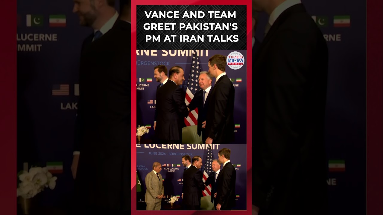 WATCH: Vance, Sharif and their delegations hold bilateral meeting in Switzerland| Times Now World