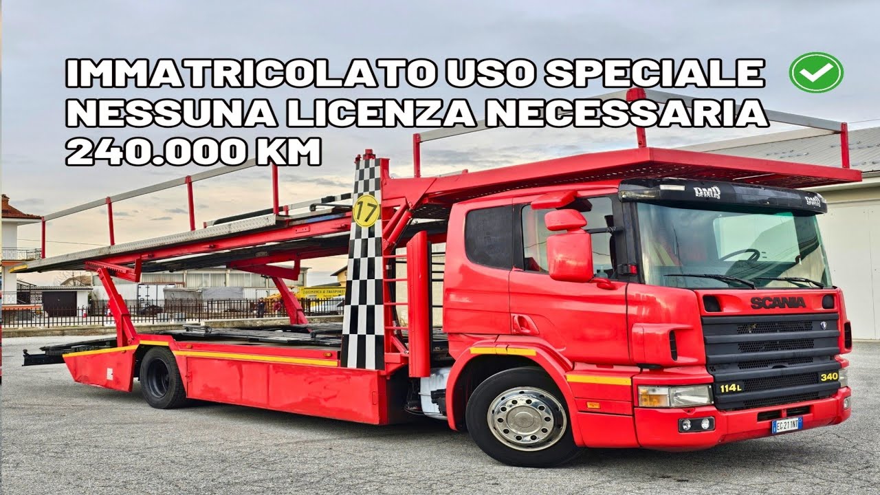 SCANIA BISARCA MOTRICE 114L340 CAMION - BRSC1017 -   #trasportoauto #camion #scania #cartransporter
