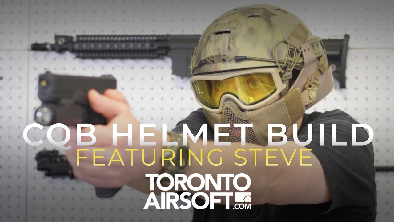 Stop fumbling with your mesh mask and goggles, check out Steve's Helmet build - TorontoAirsoft.com