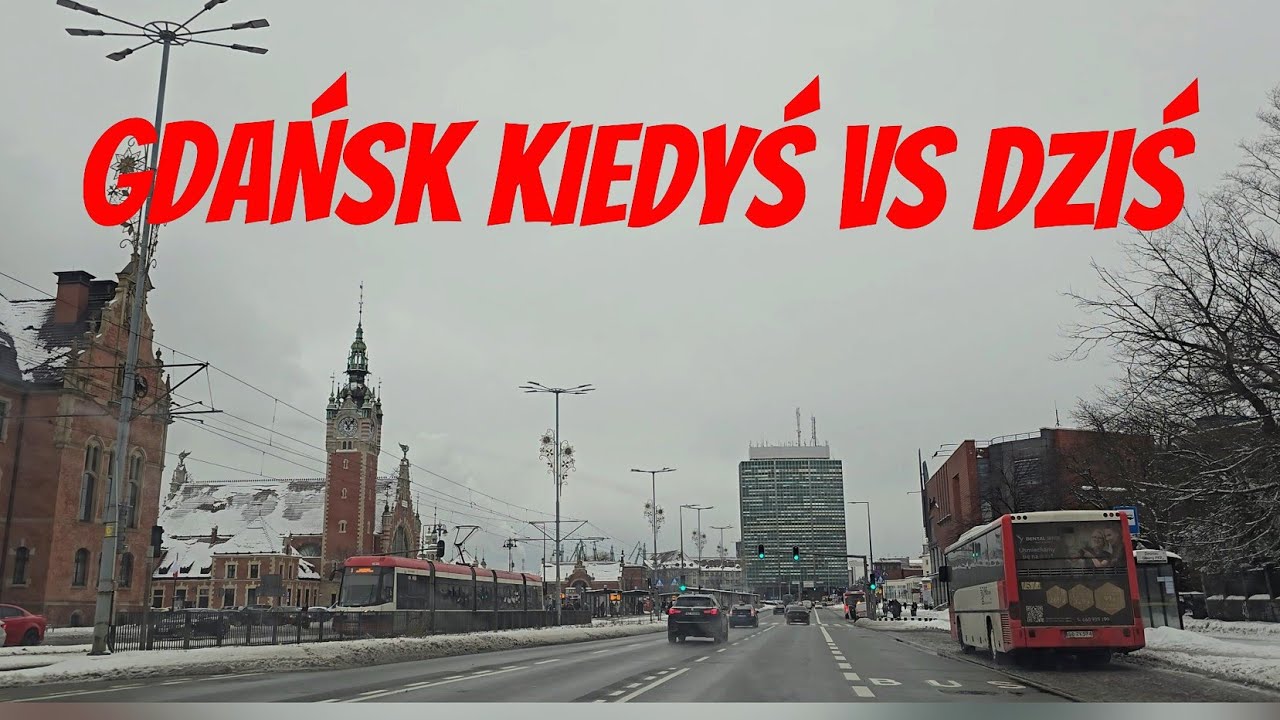 Tęsknisz za Gdańskiem? 27 minut przejazdu przez zasypane miasto.