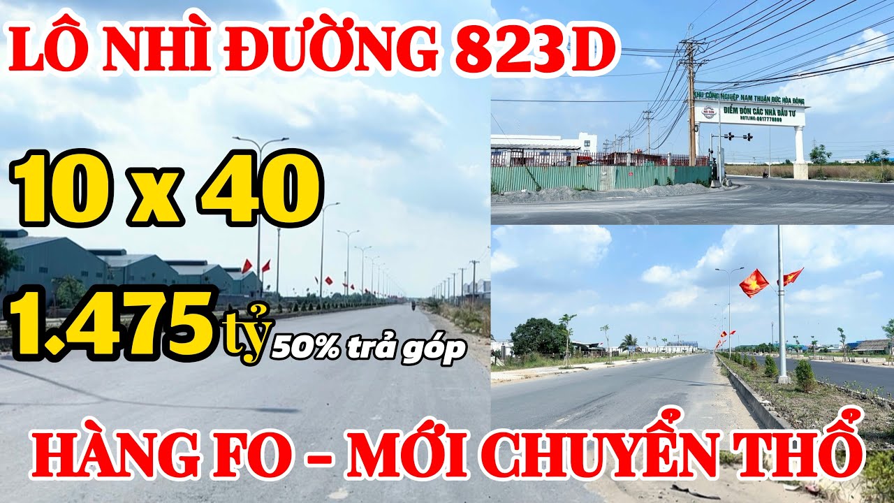 Bán đất Đức Hòa Đông. Gần khu công nghiệp Nam Thuận - Hải Sơn.
