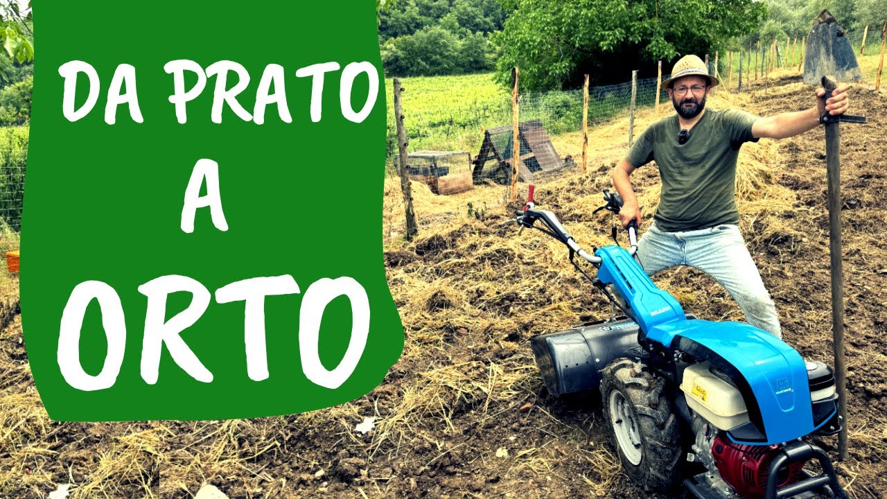Fare ORTO da ZERO: sfalcio erba e prime lavorazioni con FORCA e MOTOCOLTIVATORE