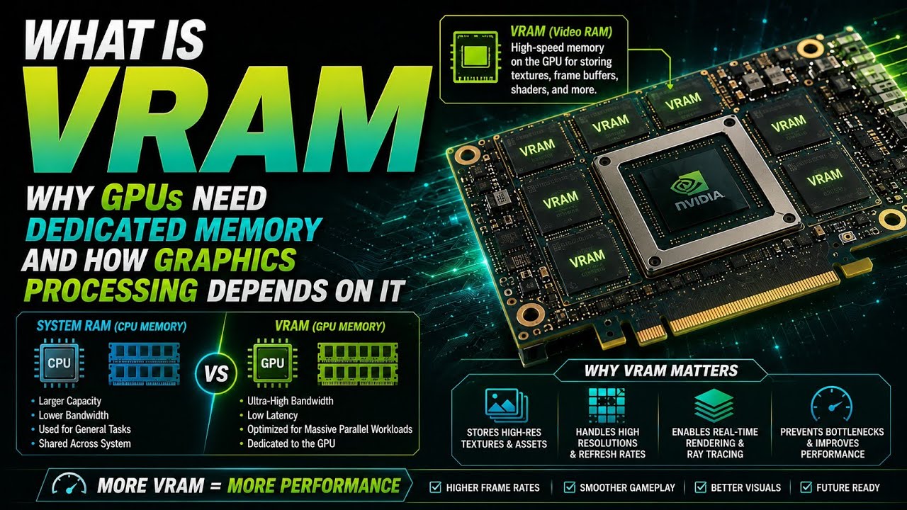 Что такое видеопамять (VRAM) | Почему GPU нужна выделенная память и как от нее зависит обработка ...