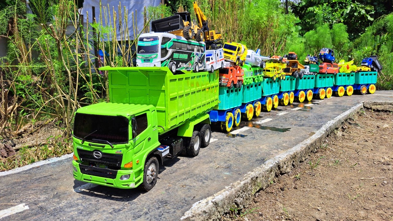 Rc Mobil Truk Tronton Oleng Penuh Mobil Mobilan Truk Molen, Mobil Balap, Mobil Pemadam, Kereta