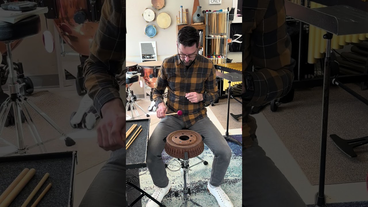 #objectsinmyoffice Brake Drum, March 11, 2024 #musicalinstruments #music #percussion