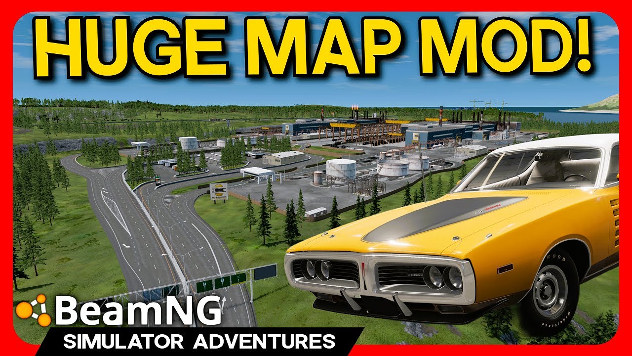 Exploring a HUGE NEW Map Mod!🚘BeamNG Stream!😎