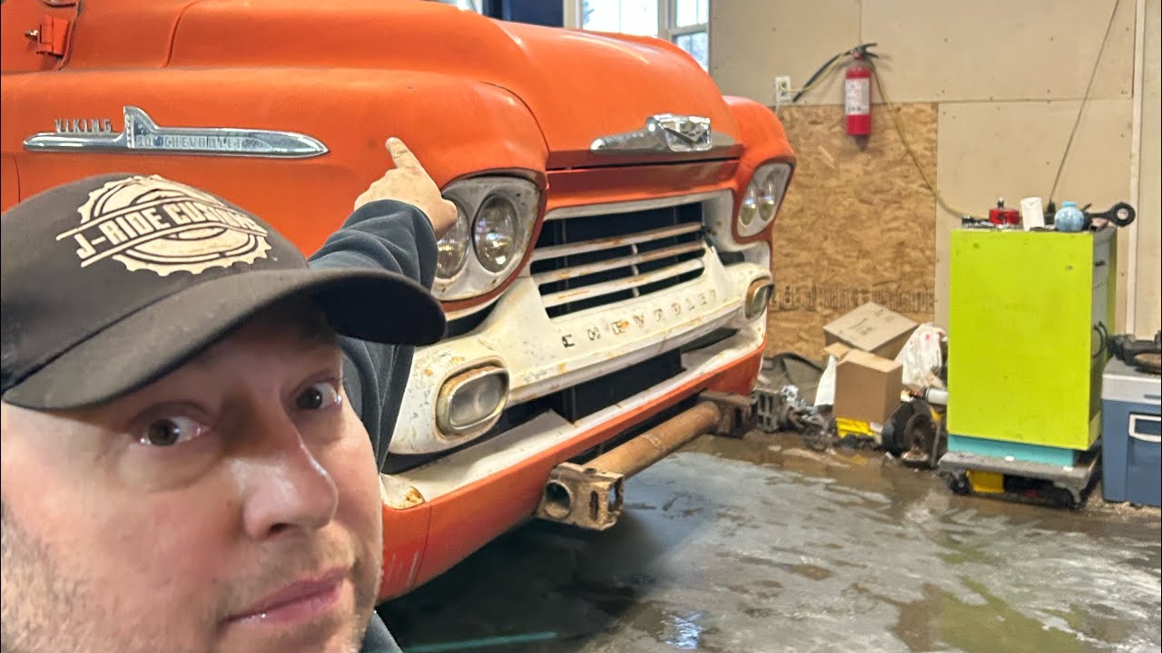 1958 Chevy LCF ￼ Body swapped onto a 2006 Chevy short bus chassis