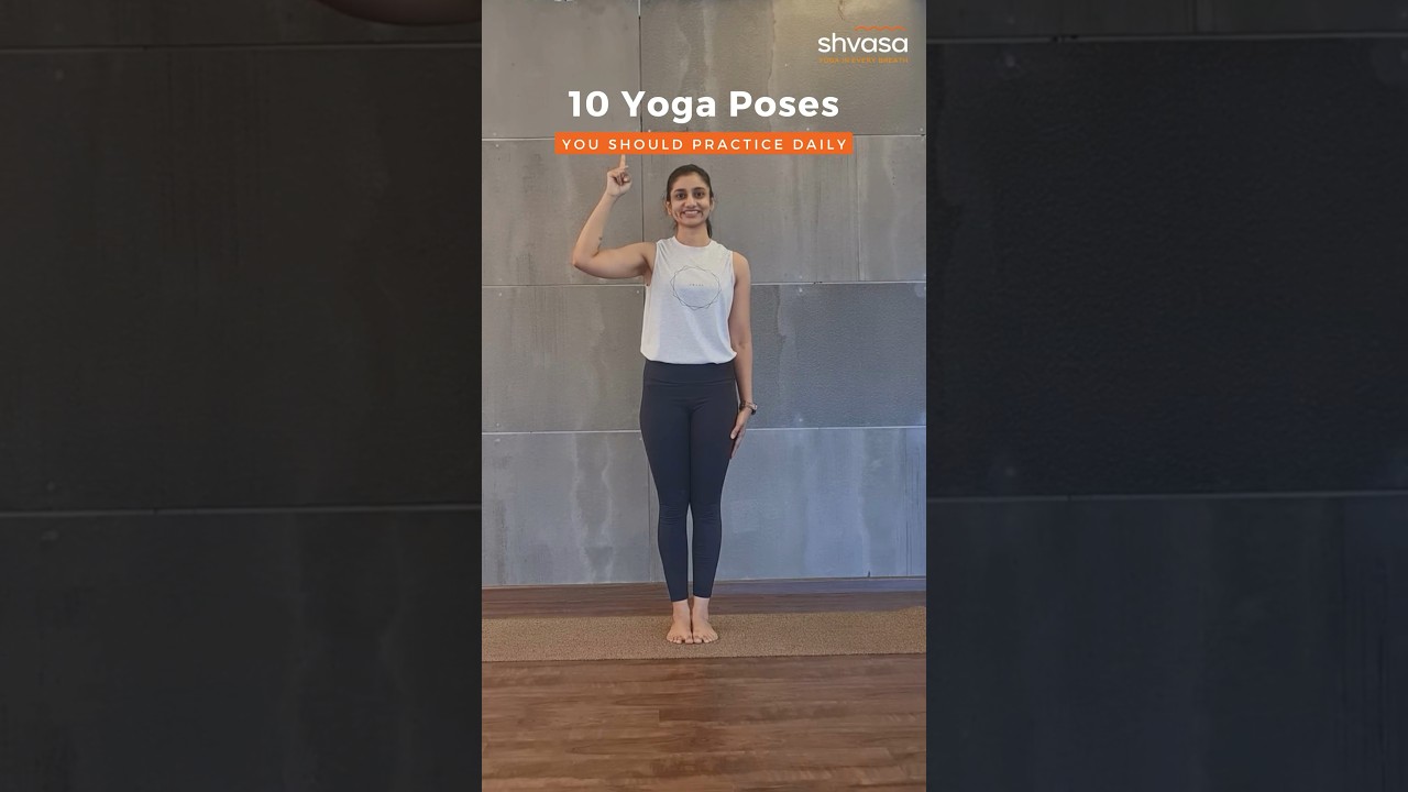 10 Poses you should practice daily #yogaposes #yogaposesforbeginners #yoga