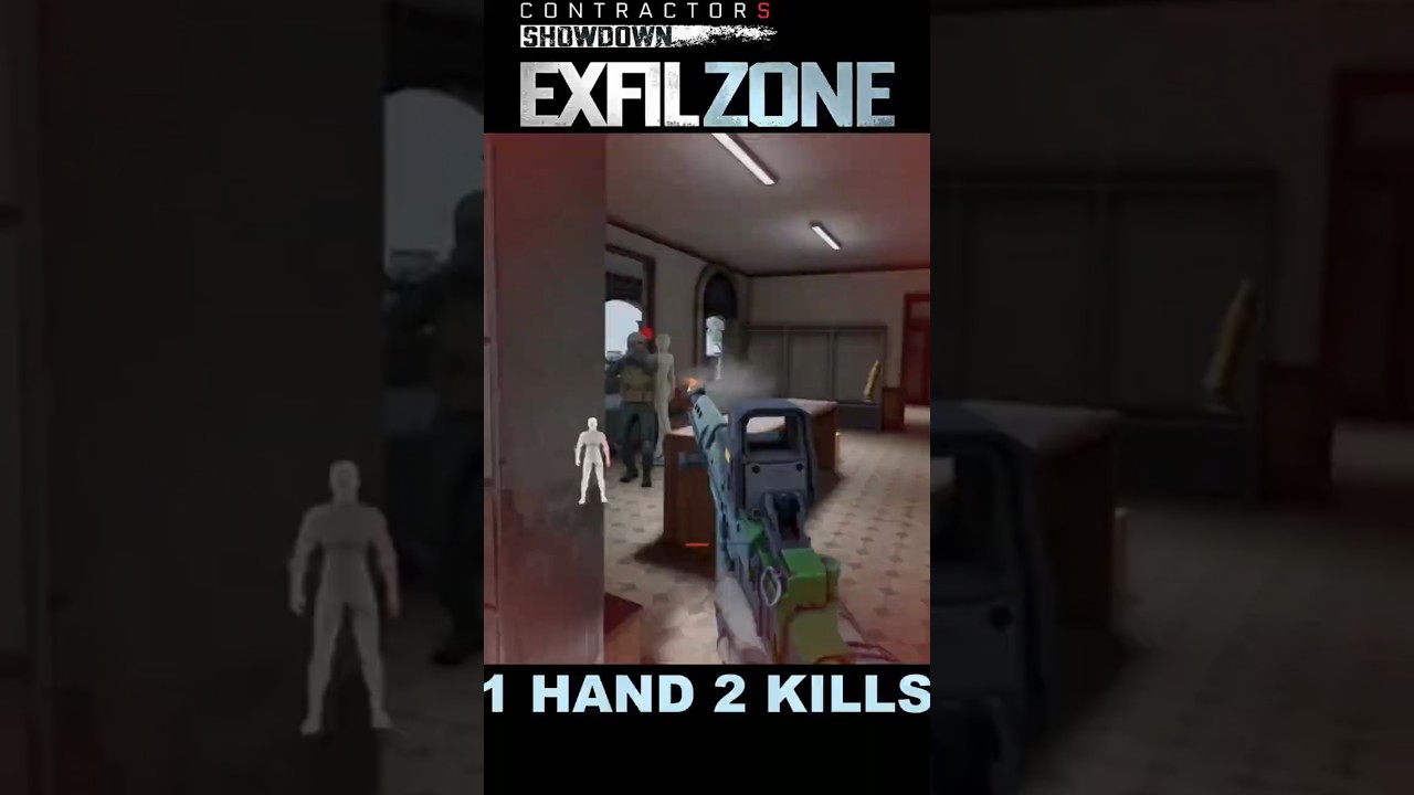 1 Hand 2 Kills | Contractors Showdown Exfil Zone #shorts #exfilzone