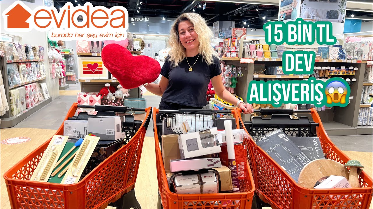 15.000 TL DEV ÇEYİZ ALIŞVERİŞİ😱SIFIRDAN EV DÜZÜYORUM, NELER ALDIM NELER🥳EVİDEA ALIŞVERİŞİ