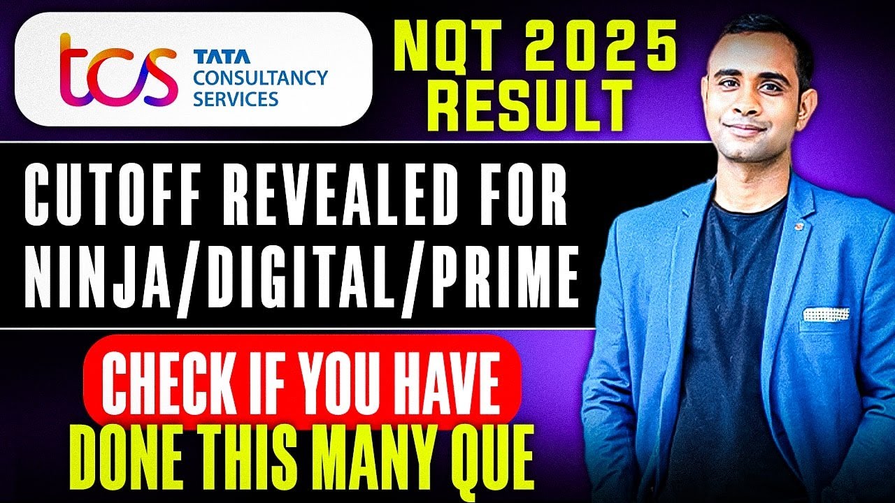 TCS NQT 2025 Result Cutoff  Revealed | Interview Mail Cutoff Revealed | Check Your marks