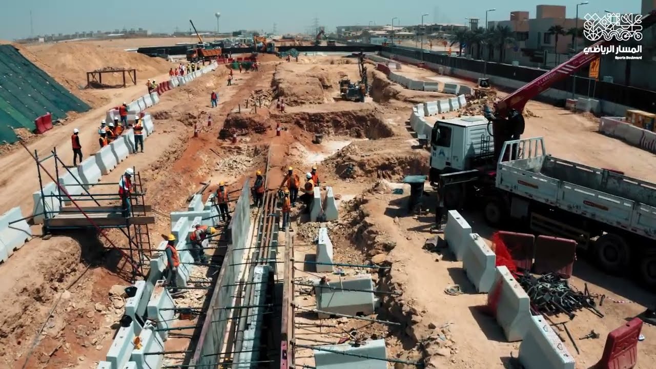 Construction update of the Sports Boulevard project|موجز سير الأعمال الإنشائية لمشروع المسار الرياضي