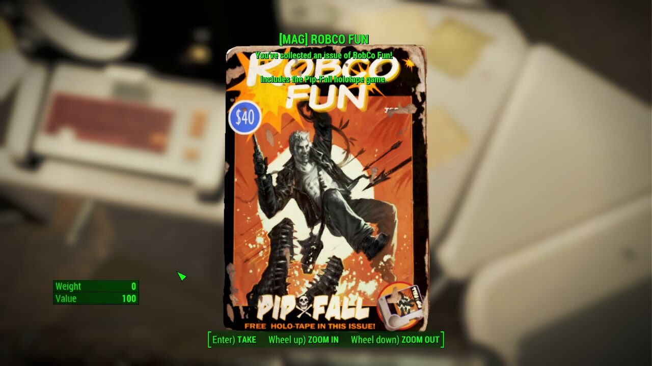 fallout 4 Fort Hagen [Magazine] Energy Weapons Bobblehead & Guns and Bullets Issue #1