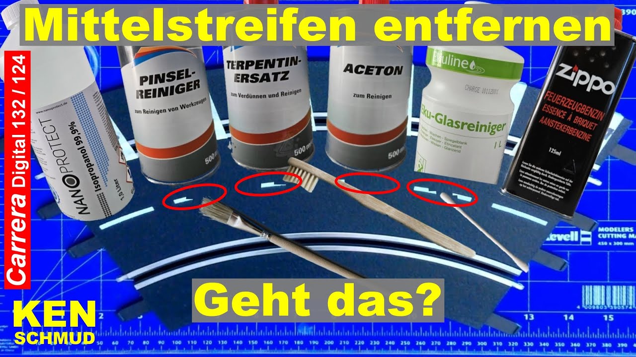 Mittelstreifen entfernen? Ein Experiment | Carrera Digital 132/ 124 | Evolution | Exclusiv | Slotcar
