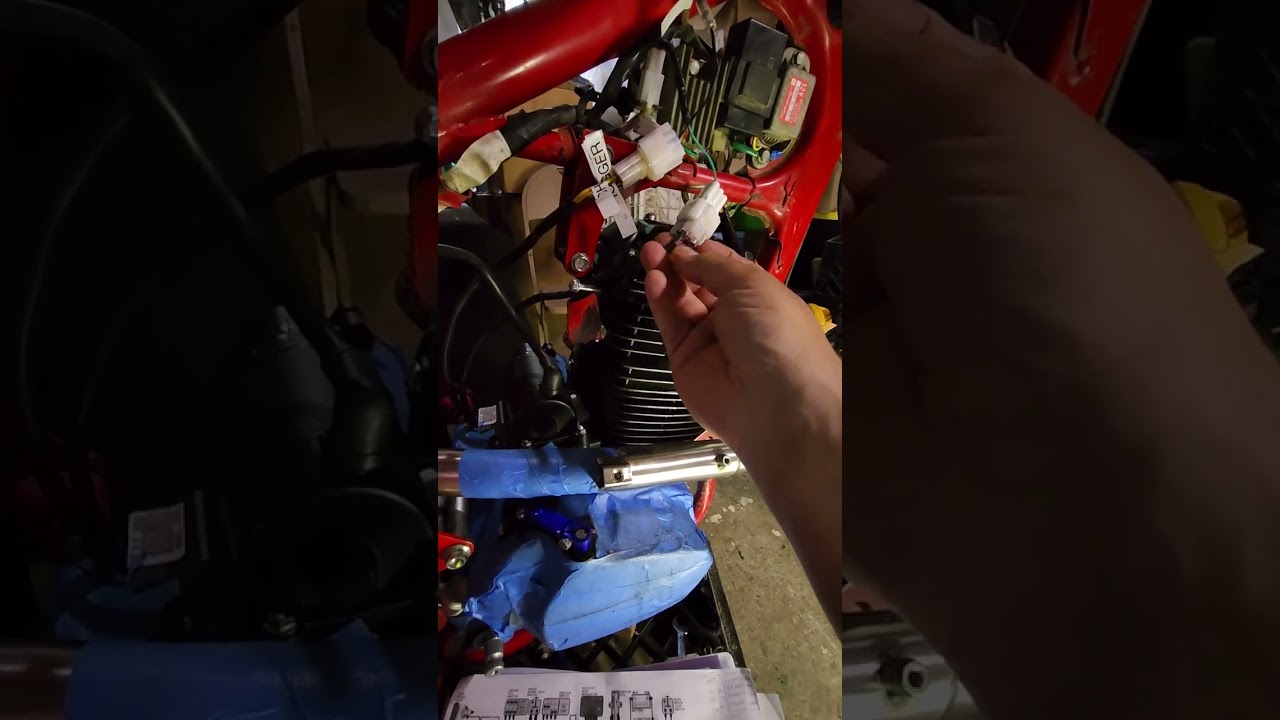 1984 Honda XL250R Zongshen 250cc repower update 3 - wiring