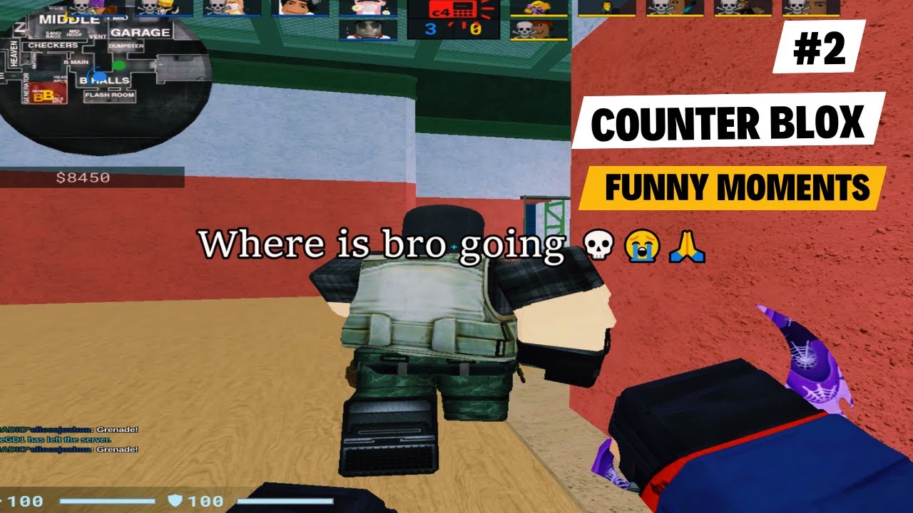 Roblox Counter Blox - Funny Moments #2 (Maxwell Edition)