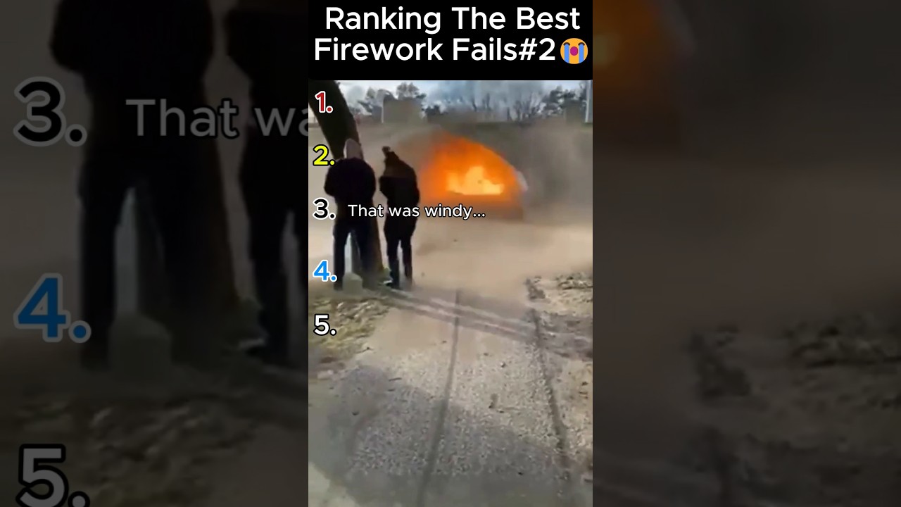 Ranking the Best Firework Fails😭#funny