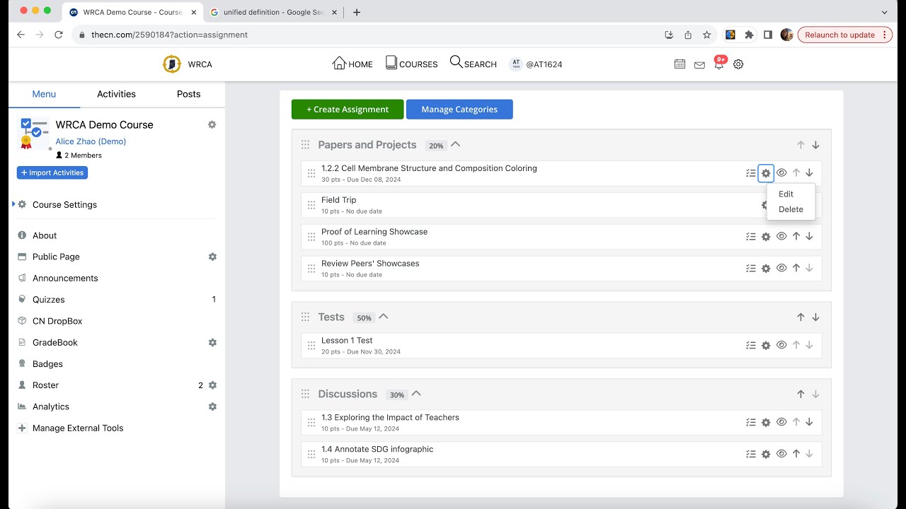 Review and Manage GradeBook Items