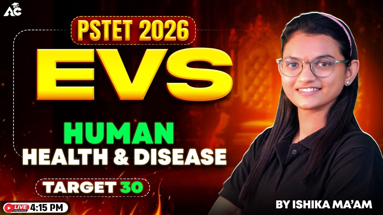 Pstet 2026 Preparation | Human Health And Disease Complete Class By Ishika Ma’am